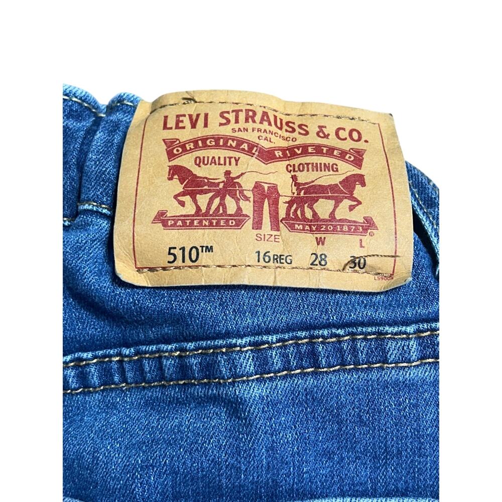 Levi Strauss boys skinny Jeans 510 16 reg 28x30